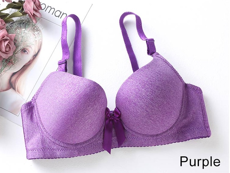 QA-607 WOMEN'S PLUS SIZE BRA PURPLE