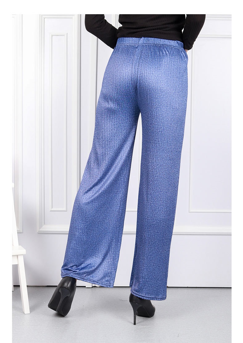 QA-610  STRAIGHT PANTS BLUE