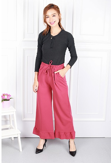 QA-611 ELASTIC PANTS PINK