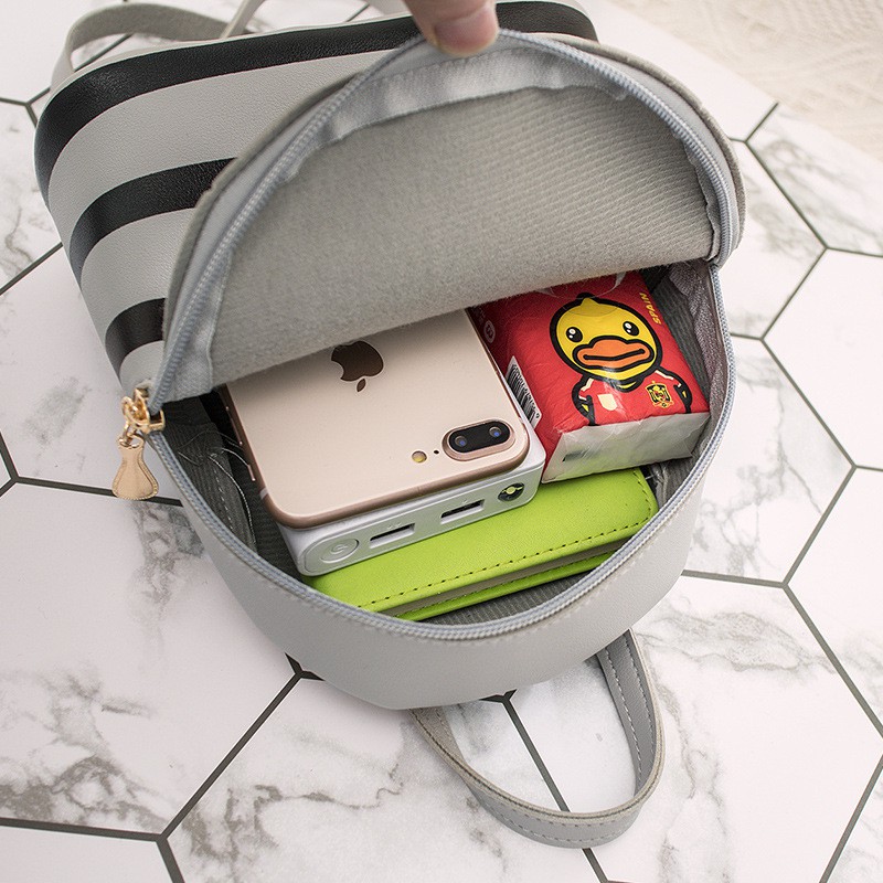 KW80424 Smile Bee Backpack Grey