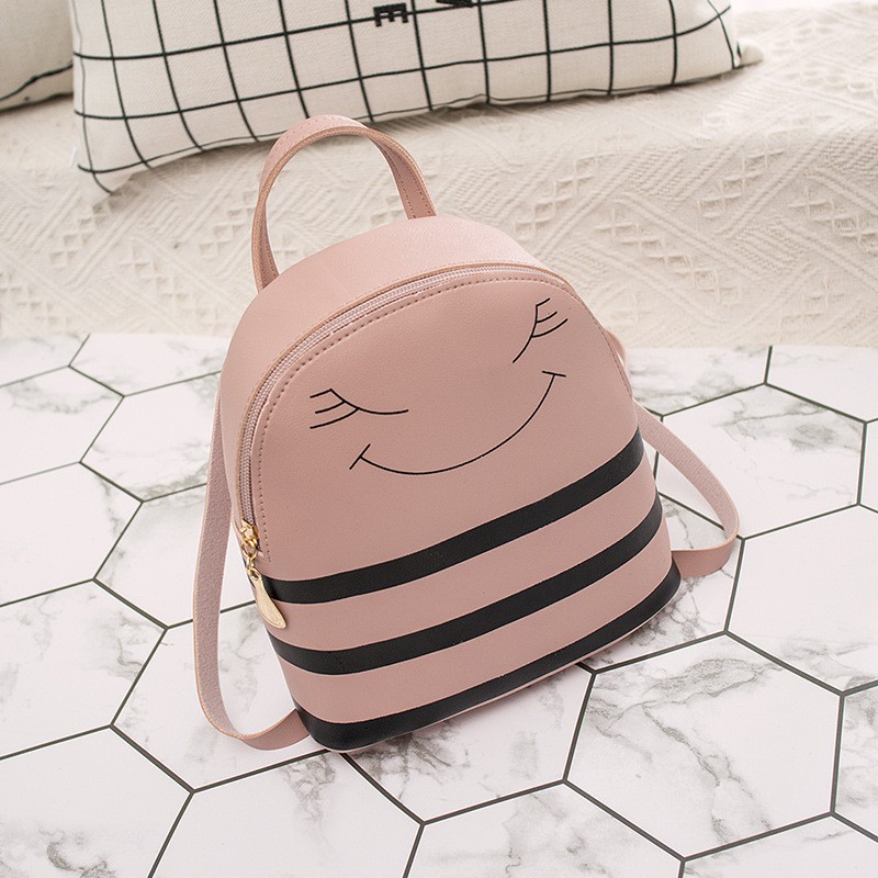 KW80424 Smile Bee Backpack Pink