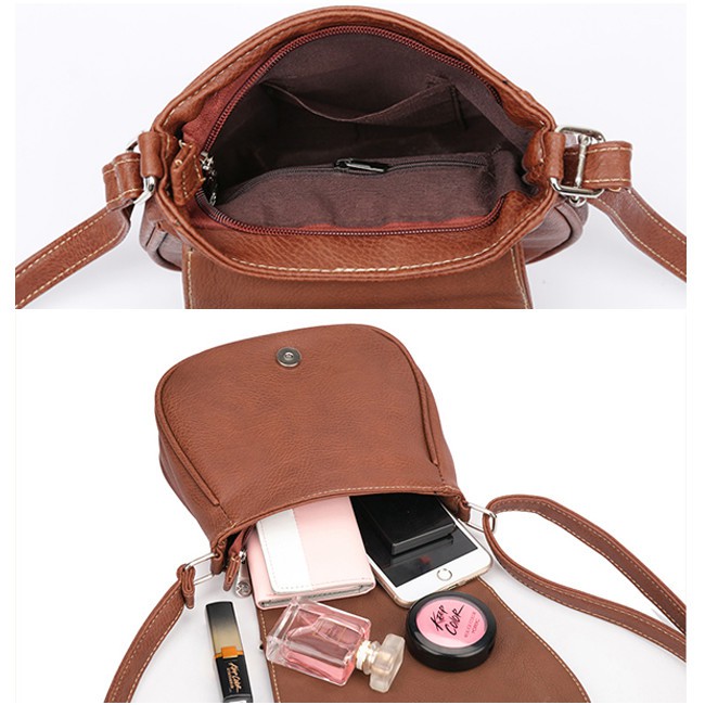 KW80425 Vintage Sling Bag Brown