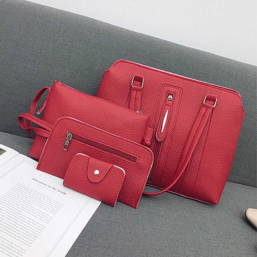 KW80430 4 In 1 Handbag Red