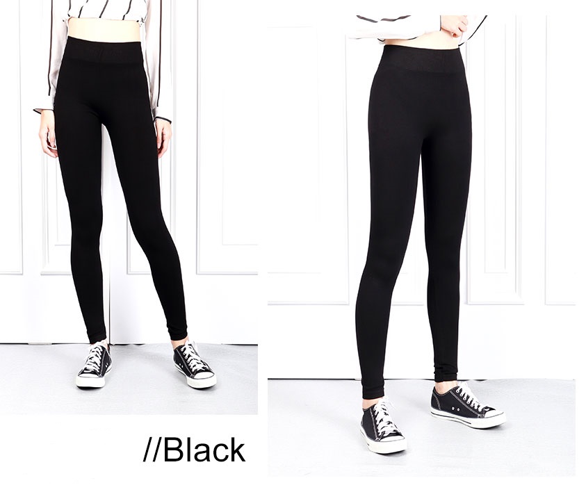 QA-619 COTTON LEGGING PANTS BLACK