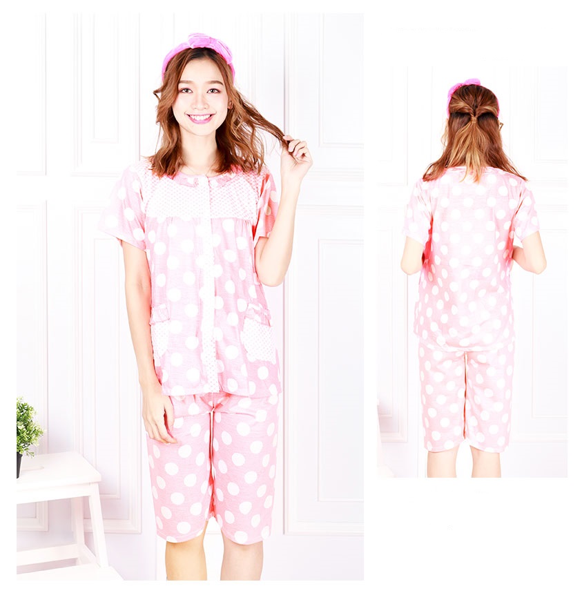 QA-625  CUTE LADIES NIGHTWEAR SET PEACH