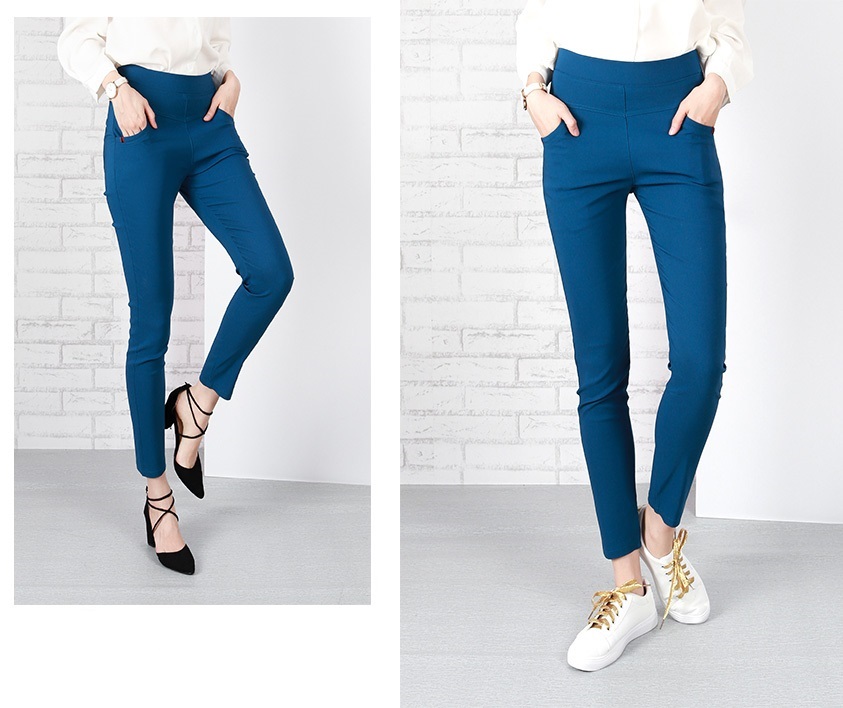 QA-636 STRETCHABLE PANTS BLUE