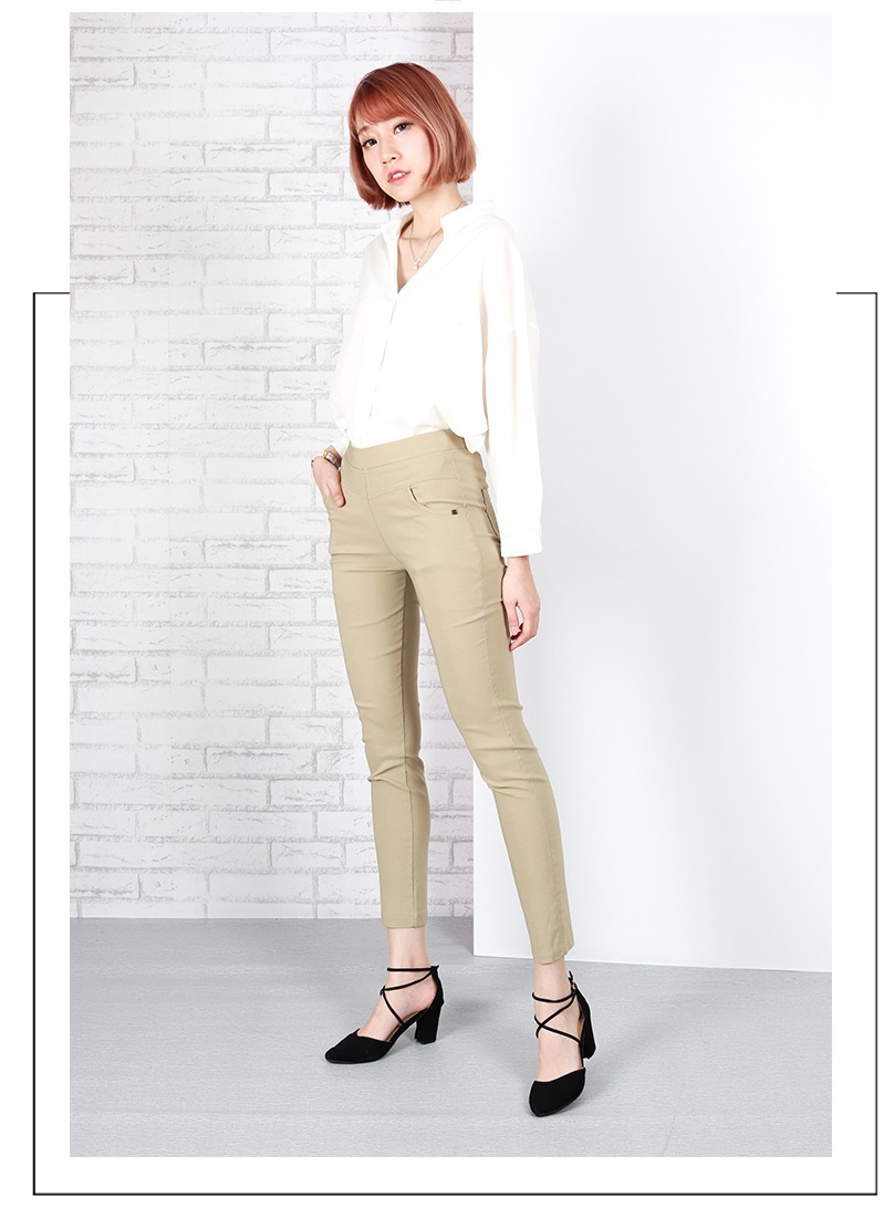 QA-636 STRETCHABLE PANTS KHAKI