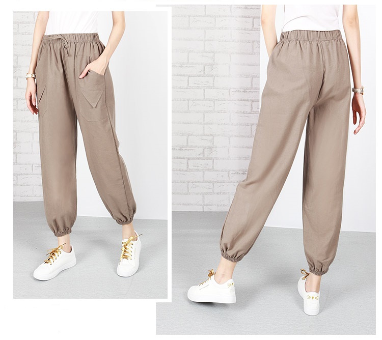 QA-637 KOREAN FASHION PANTS KHAKI