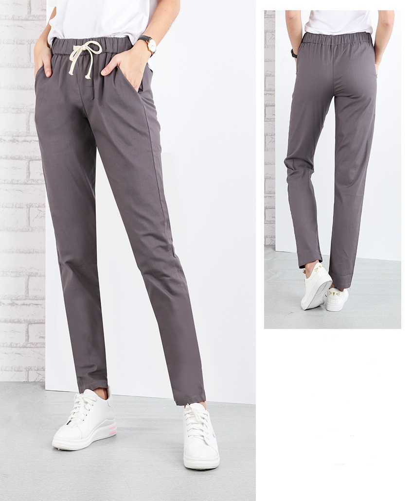 QA-639 CASUAL WOMEN'S TROUSERS GREY