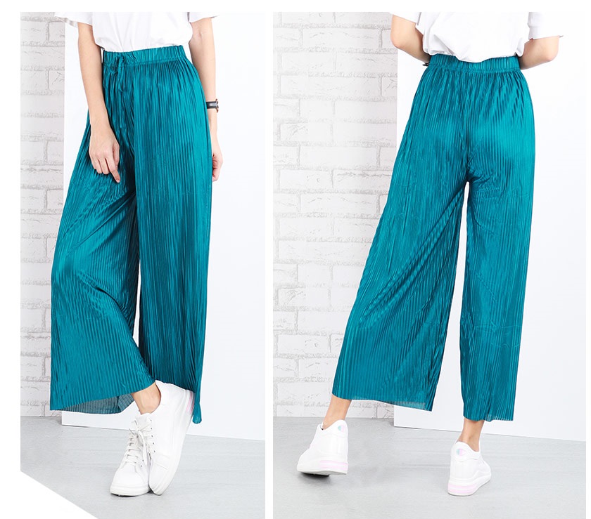 QA-641 LADIES CASUAL PANTS TURQUOISE