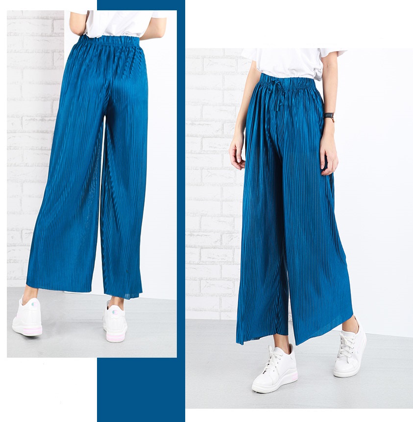 QA-641 LADIES CASUAL PANTS BLUE