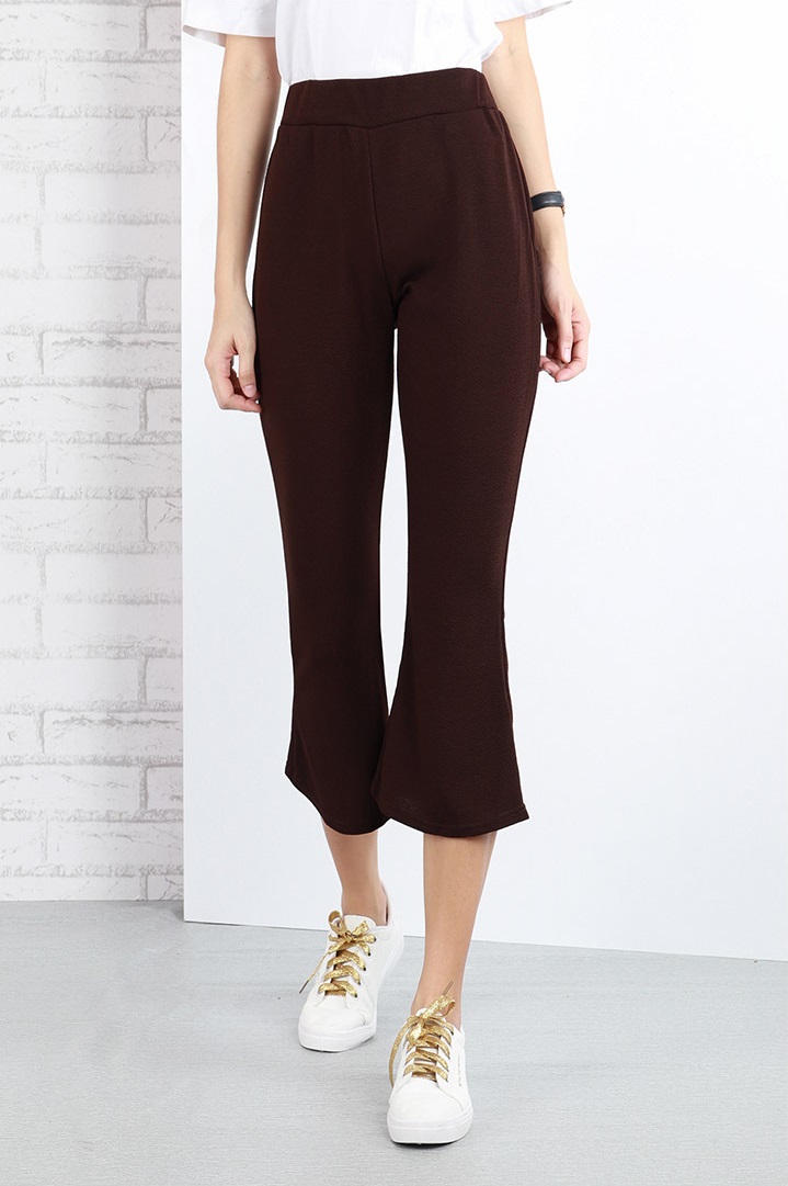 QA-646 BOOTCUT PANTS BROWN