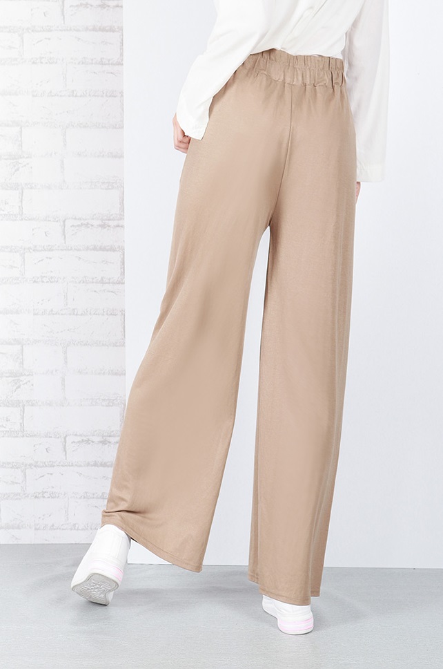 QA-649 FLATTERING WOMEN'S PANTS KHAKI