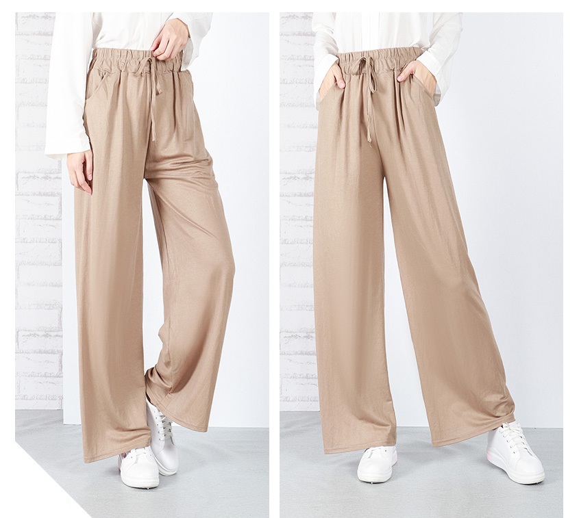 QA-649 FLATTERING WOMEN'S PANTS KHAKI