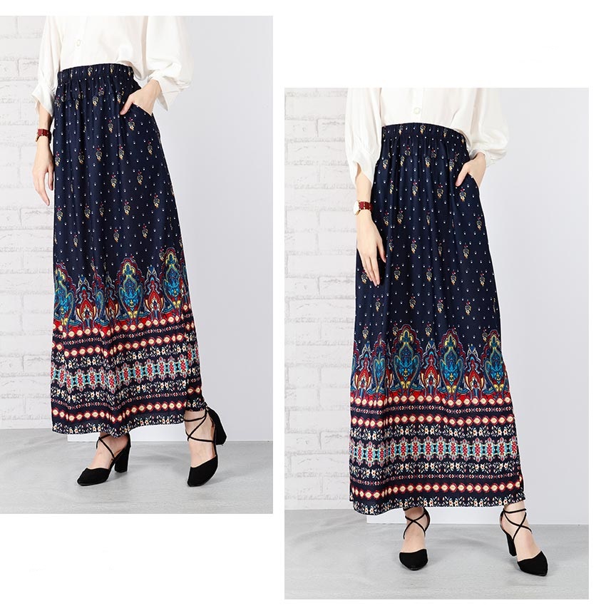 QA-651 PRINTED MAXI SKIRT 04