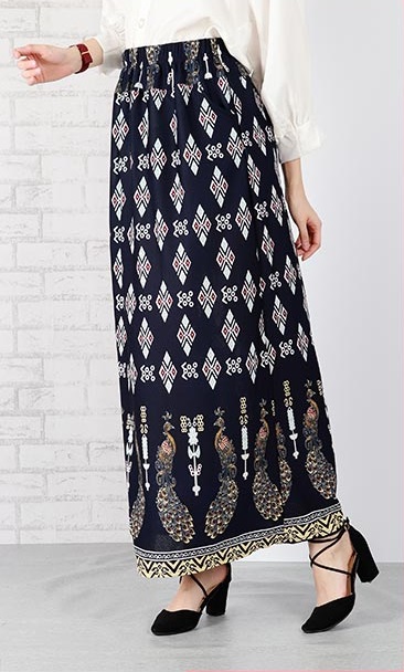 QA-651 PRINTED MAXI SKIRT 05