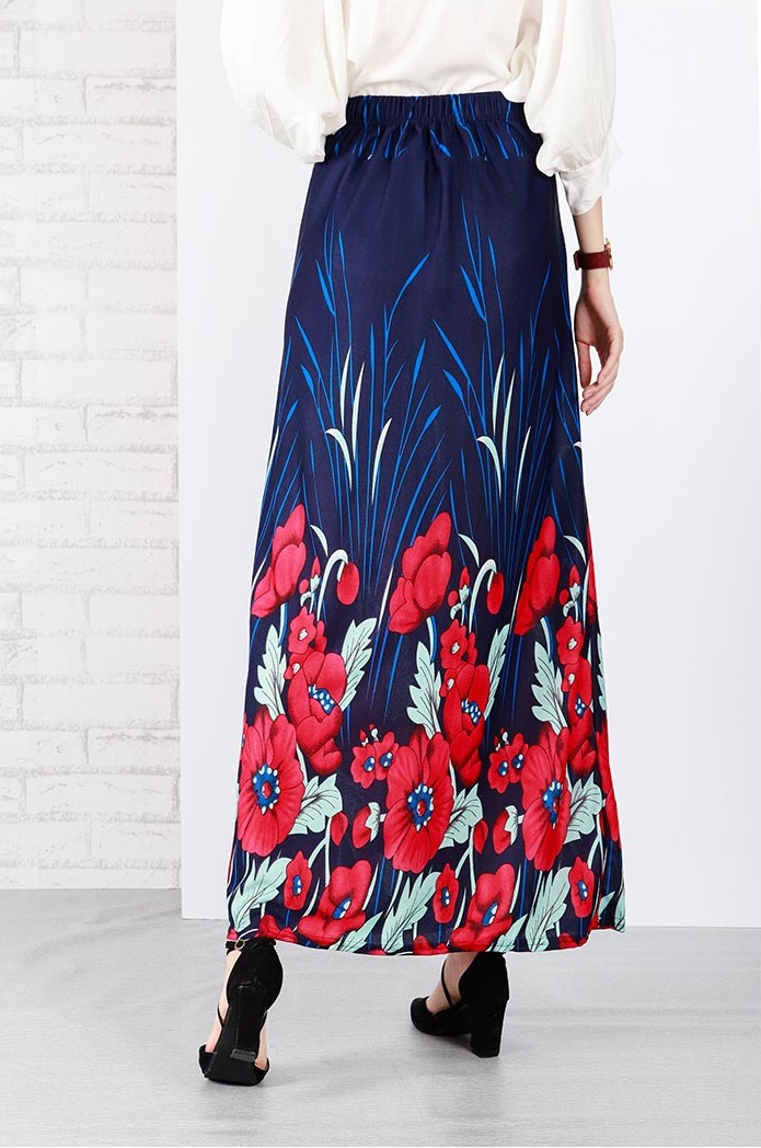 QA-651 PRINTED MAXI SKIRT 06