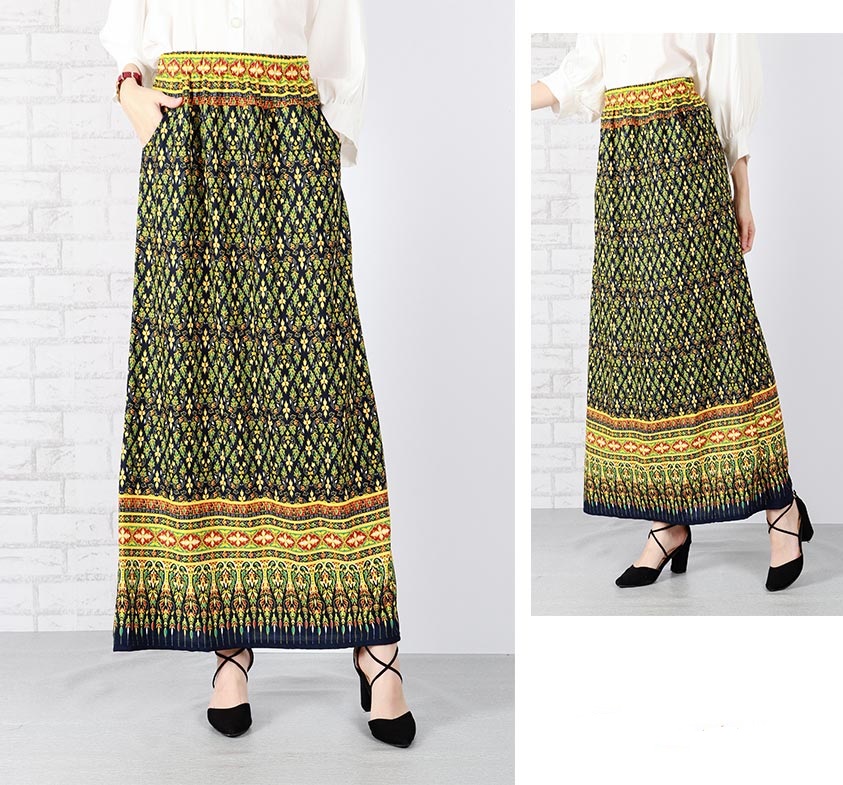 QA-651 PRINTED MAXI SKIRT 07