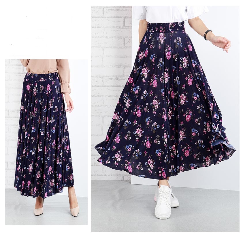 QA-652 WOMEN'S PRINTED SKIRT 04