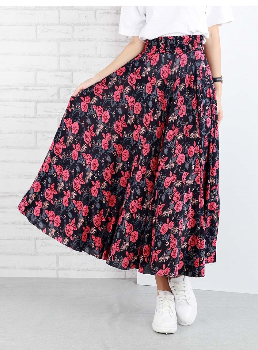 QA-652 WOMEN'S PRINTED SKIRT 05