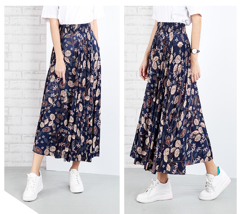 QA-652 WOMEN'S PRINTED SKIRT 06