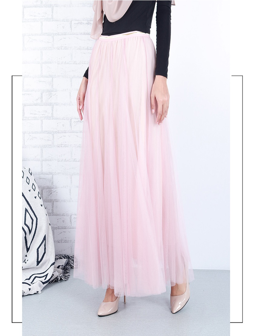 QA-659 SWEET WOMEN'S SKIRT PINK