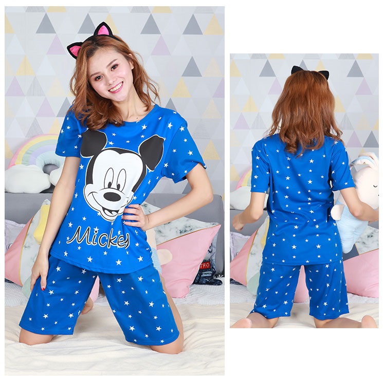 QA-664 CUTE CARTOON SLEEPWEAR BLUE MICKEY