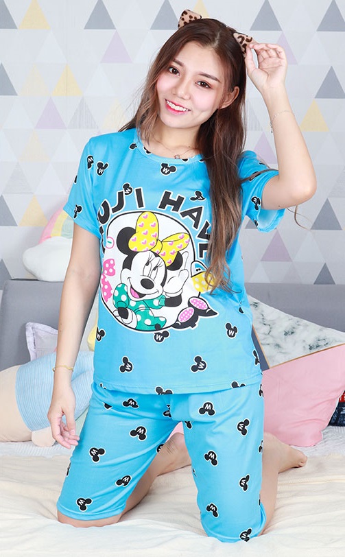 QA-664 CUTE CARTOON SLEEPWEAR BLUE MINNIE