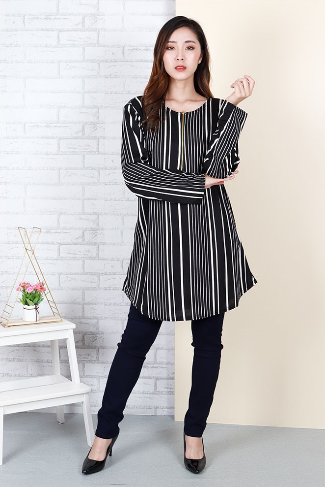 QA-667 STRIPED BLOUSE 02