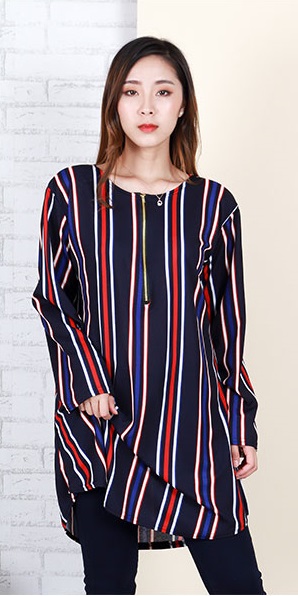 QA-667 STRIPED BLOUSE 08