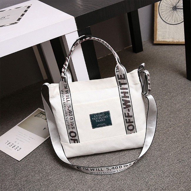 KW80485 CASUAL TRAVEL BAG WHITE