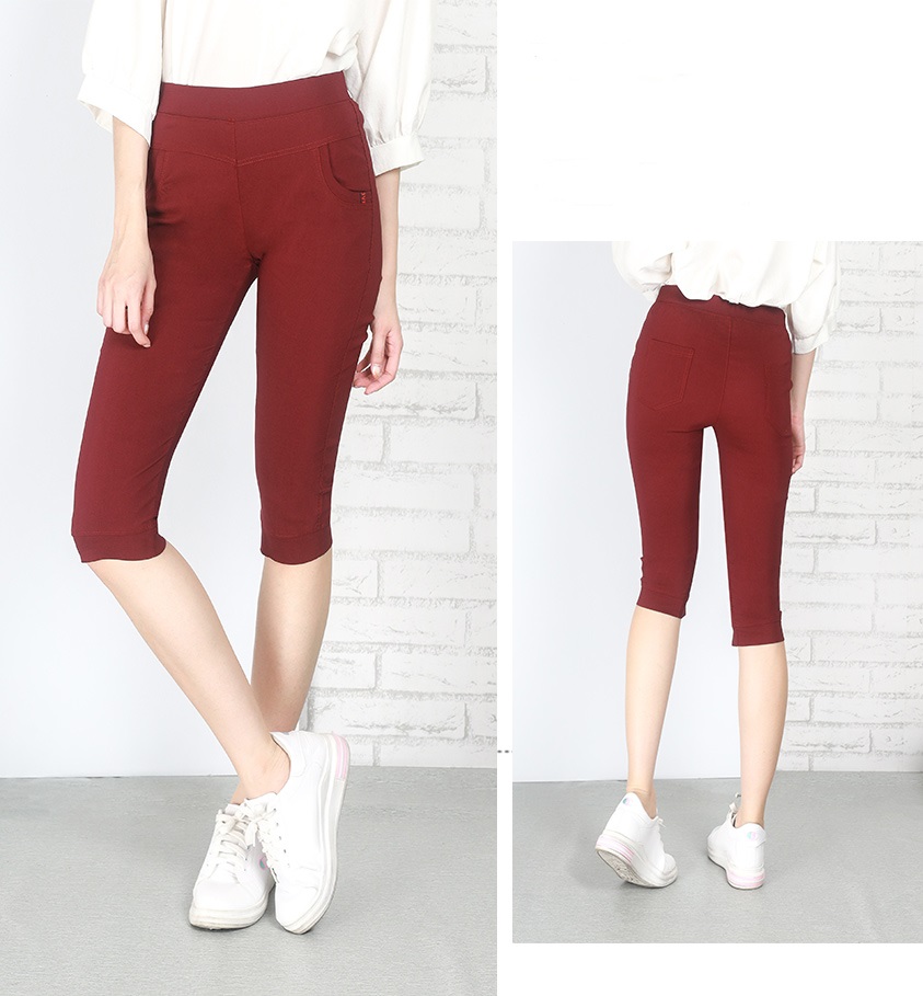 QA-680 WOMEN'S STRETCHABLE PANTS MAROON