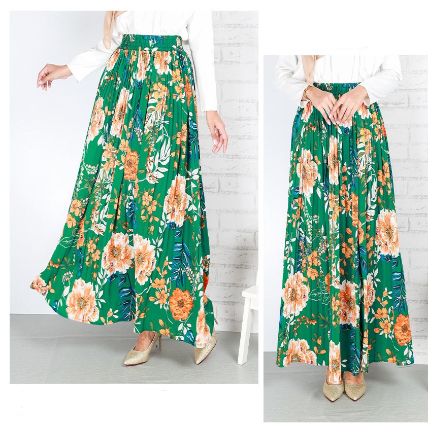 QA-678 LOVELY FLORAL PRINTED SKIRT 05