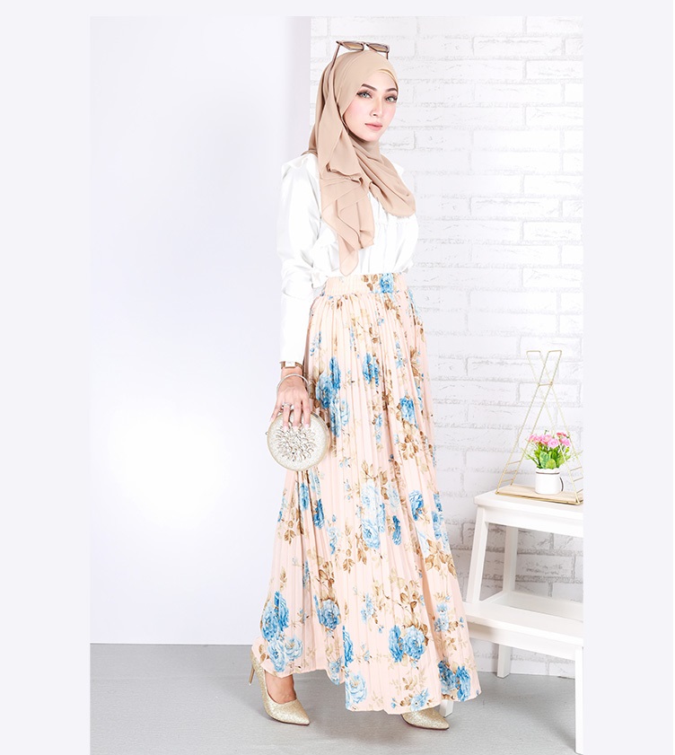 QA-678 LOVELY FLORAL PRINTED SKIRT 07