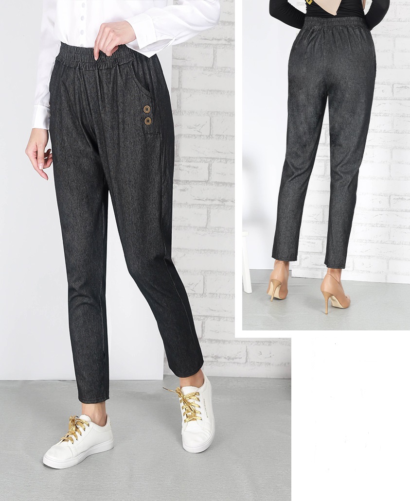 QA-682 HIGH WAIST PANTS BLACK