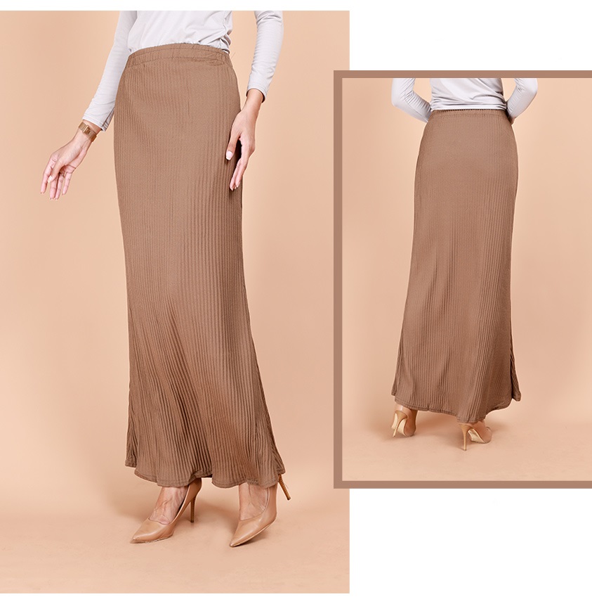 QA-686 DUYUNG SKIRT BROWN