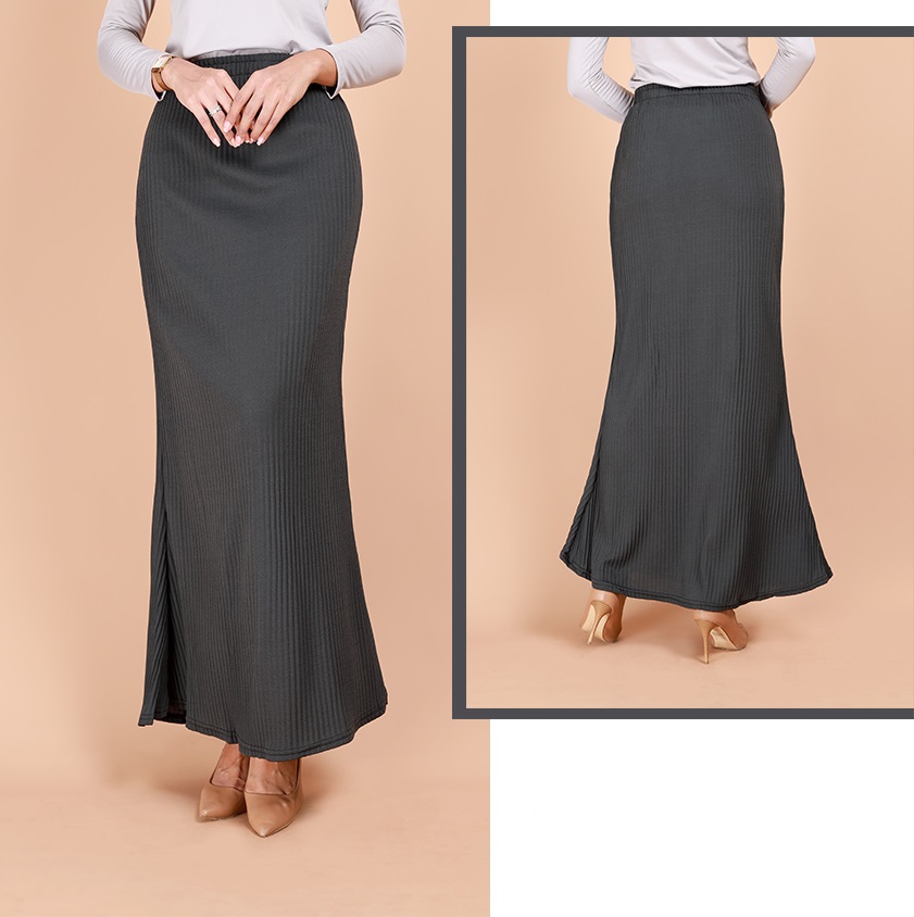 QA-686 DUYUNG SKIRT GREY