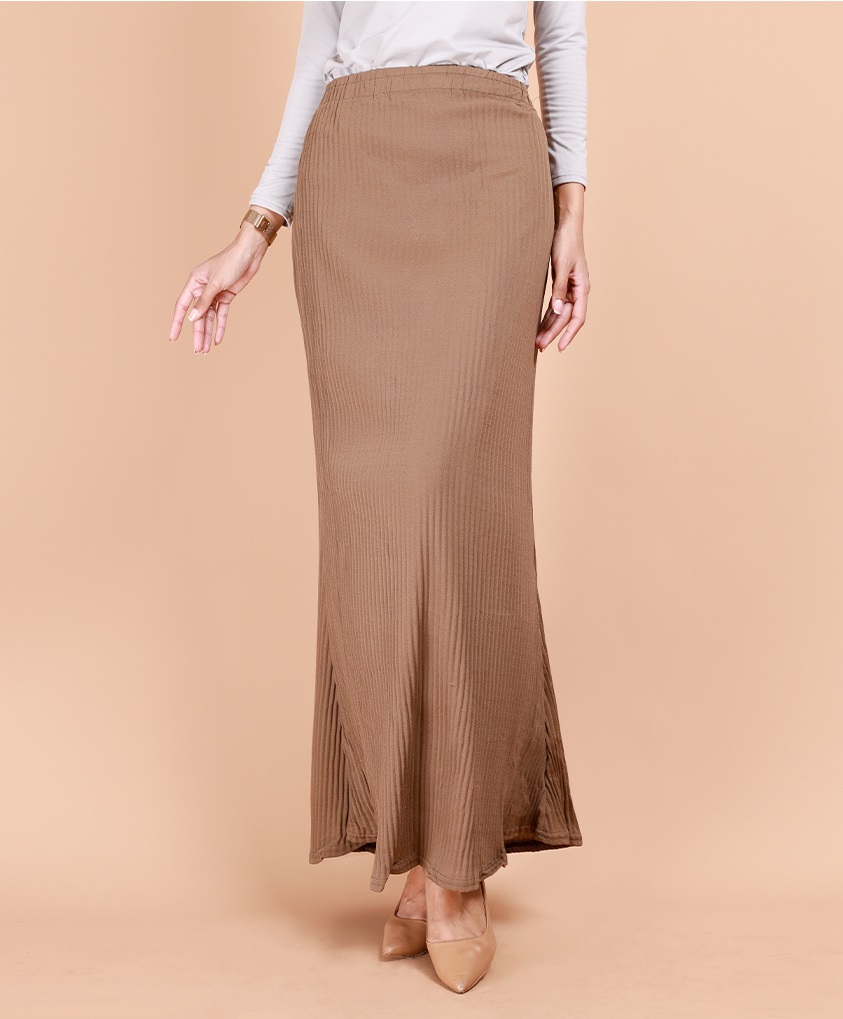 QA-686 DUYUNG SKIRT BROWN