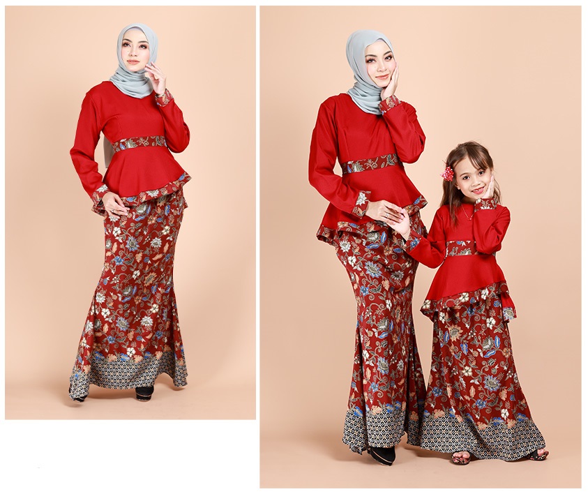 QA-690 ALISYA MODERN KURUNG RED