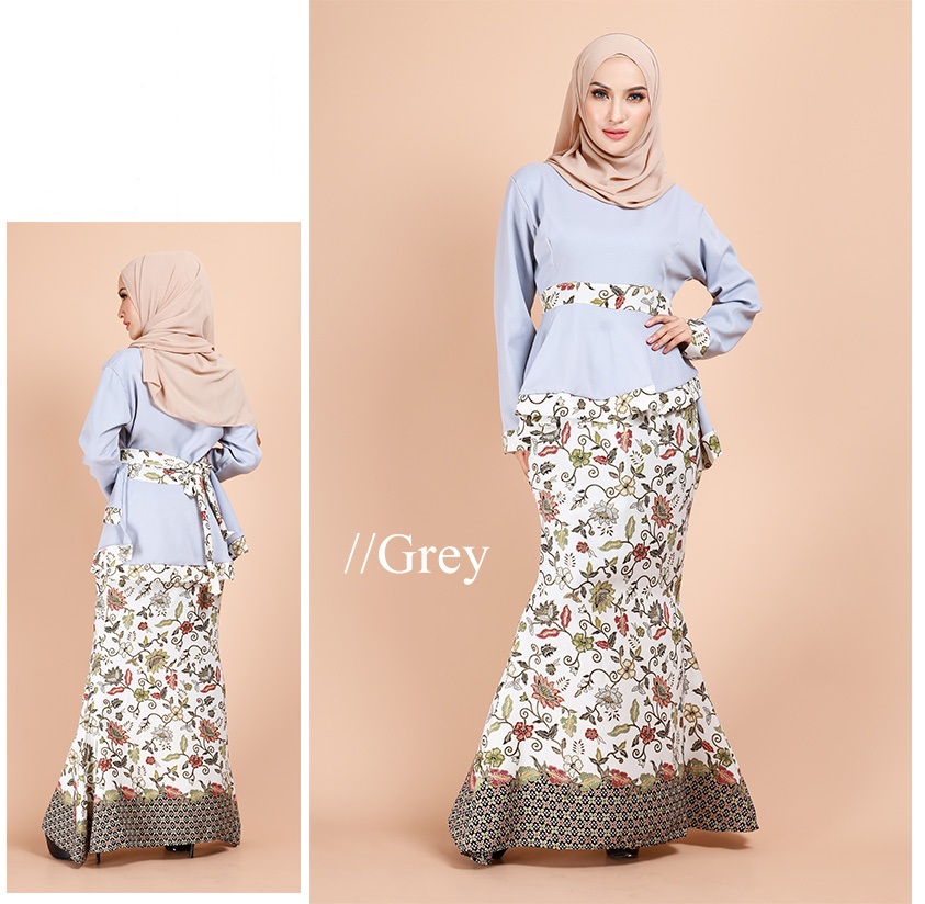 QA-690 ALISYA MODERN KURUNG GREY