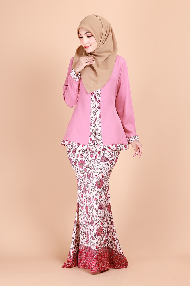 QA-691 ALEEYA MODERN KEBAYA DUST PINK