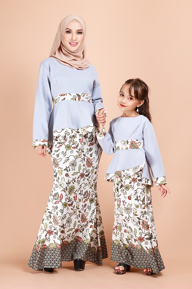 QA-697 KIDS MODERN KURUNG GREY