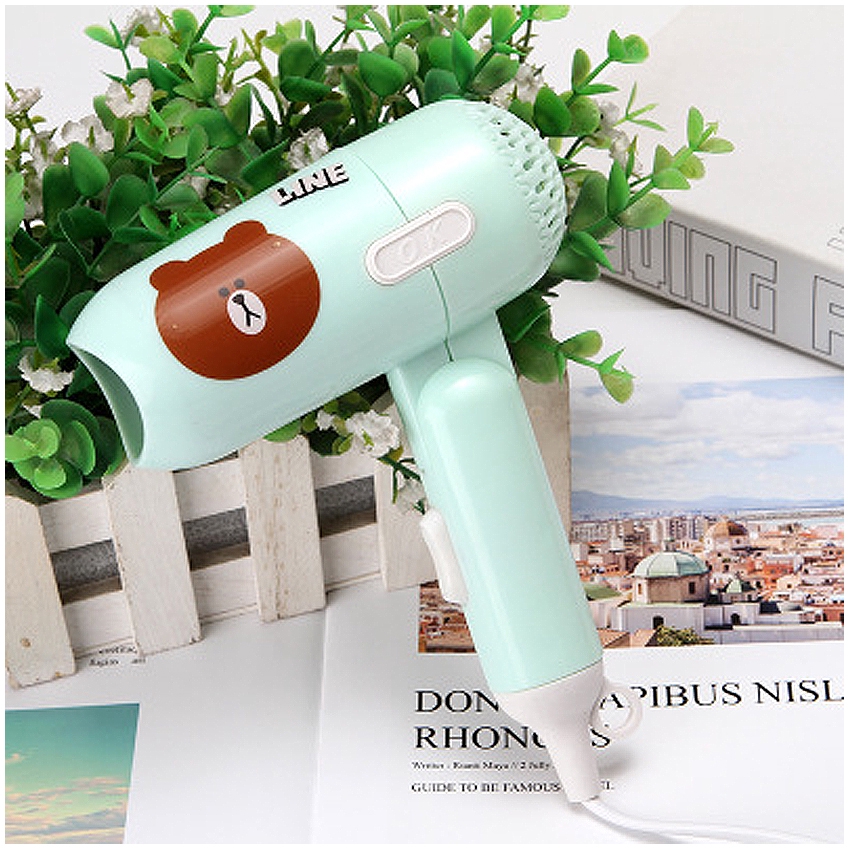 KW80517 CUTE HAIR DRYER GREEN BEAR