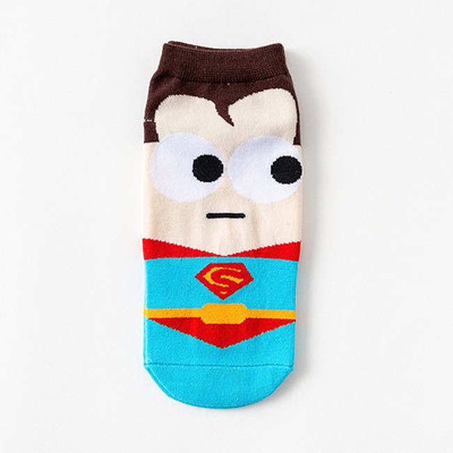 KW80540 SUPERHERO CUTE SOCKS SUPERMAN