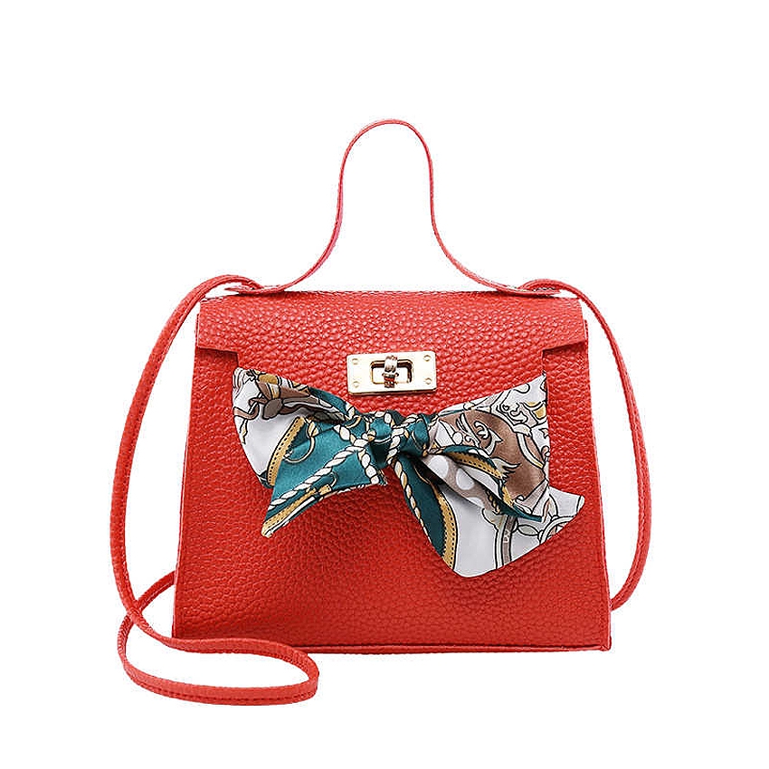 KW80560 TRENDY RIBBON WOMEN BAG RED