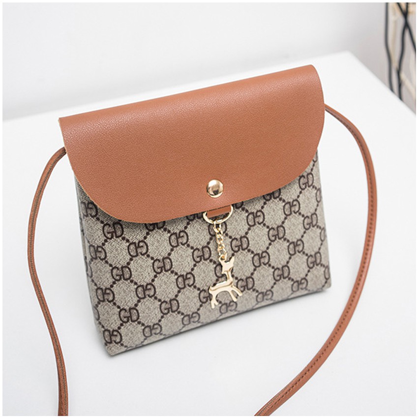 KW80582 CASUAL CROSSBODY BAG BROWN