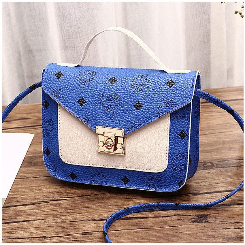 KW80613 SQUARE SLING BAG BLUE