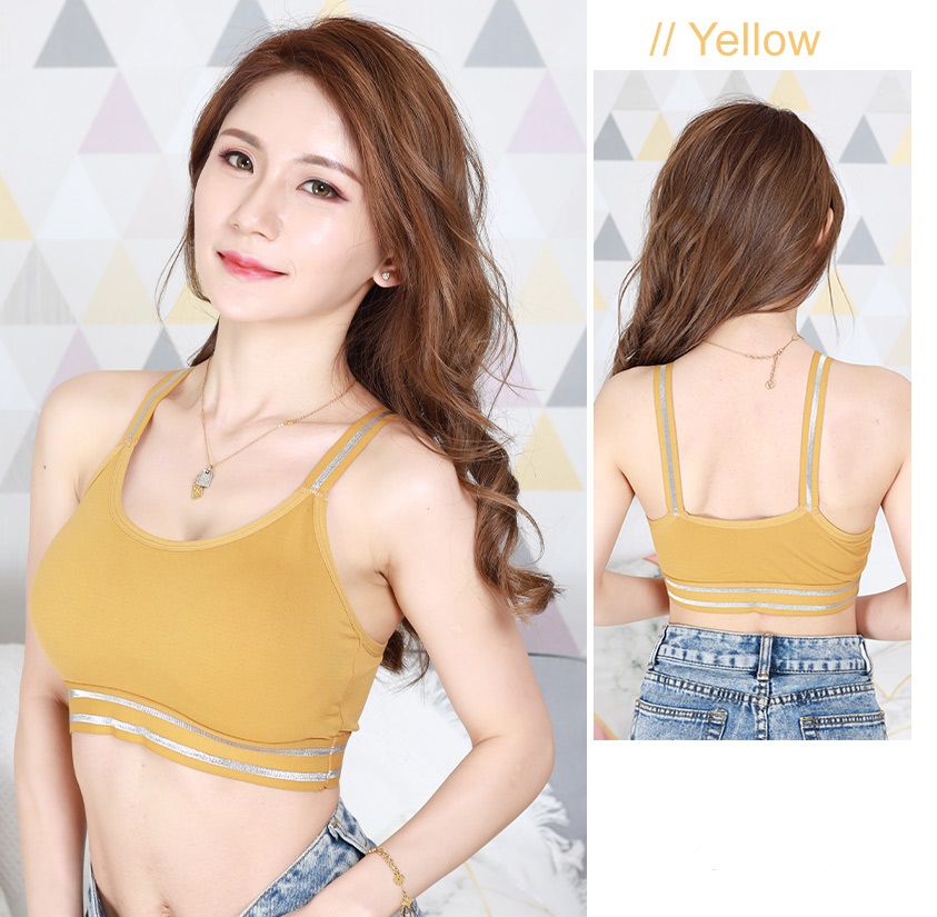 QA-704 BASIC PADDED BRALETTE YELLOW