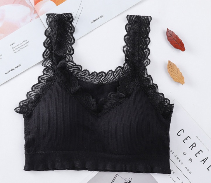 QA-702 LACE BRALETTE BLACK