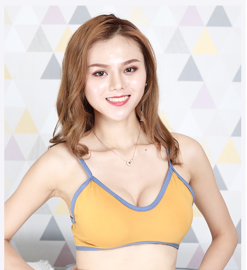 QA-703 TWO TONE BRALETTE YELLOW